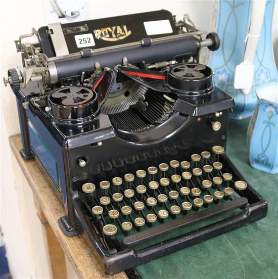 A 1920s typewriter width 39cm height 38cm